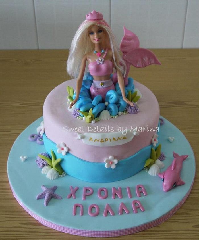 Barbie Merliah theme cake