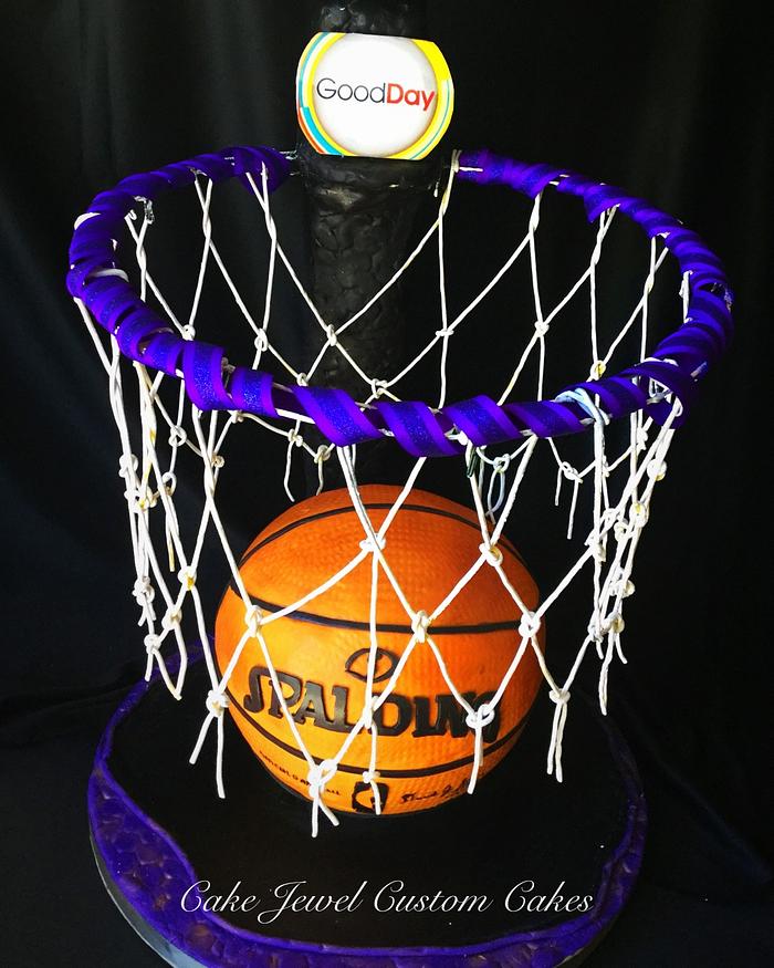Basketball and Hoop cake