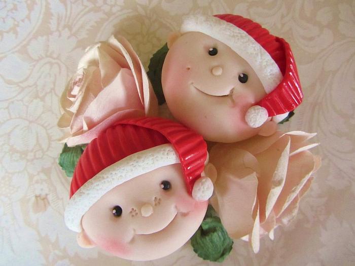 Santa Baby Cupcakes.