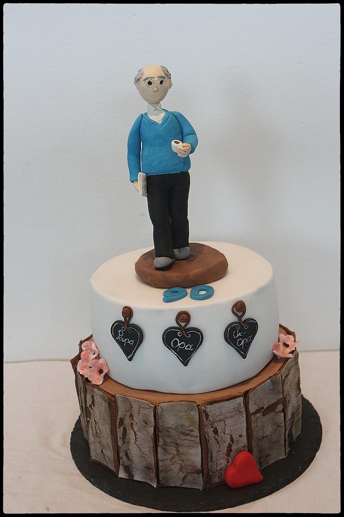 Grandfather pop birthday cake buttercream silhouette | Grandpa birthday cake,  Buttercream cake decorating, Cake designs birthday