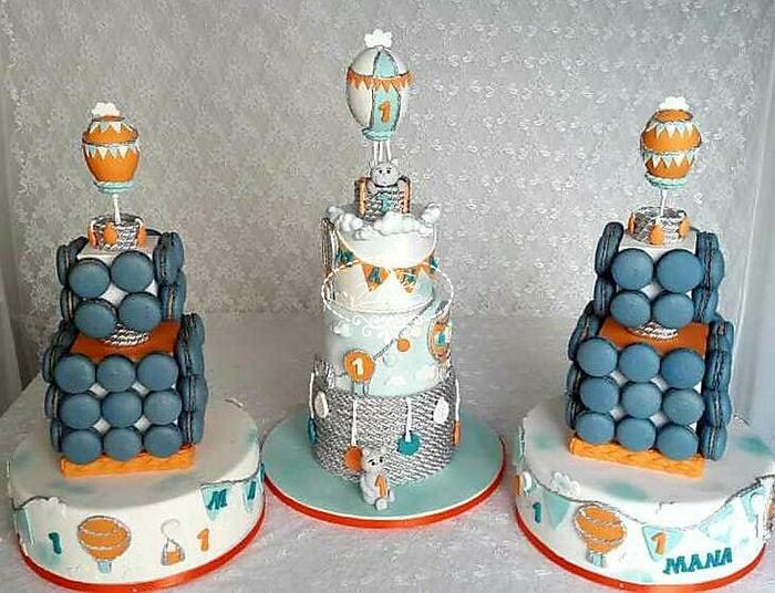  Balloon theme cake
