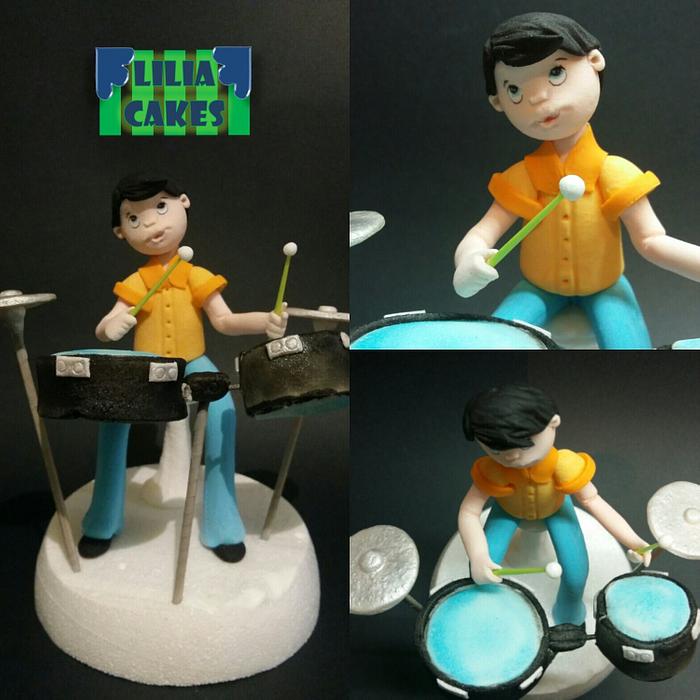 Drummer Boy Cake Topper