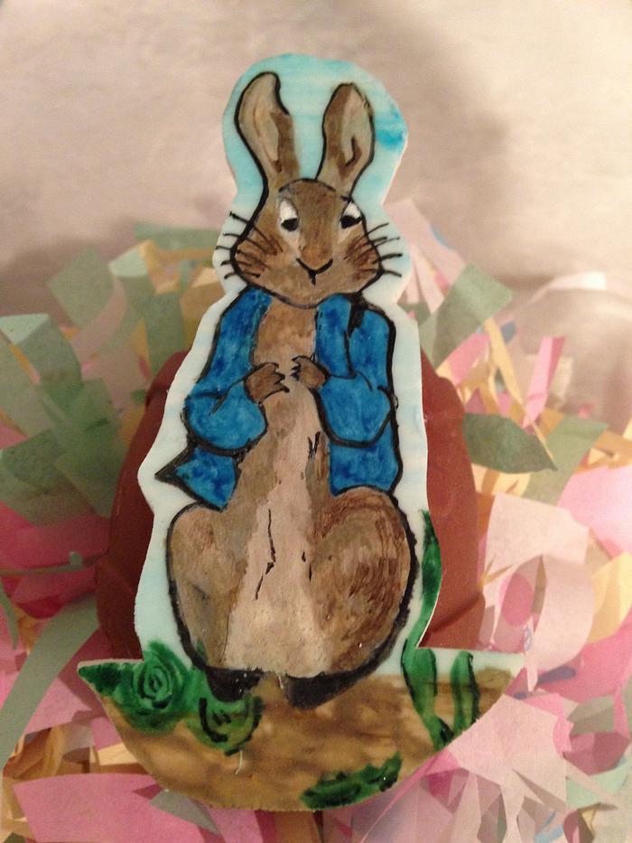 Hand painted Peter Rabbit
