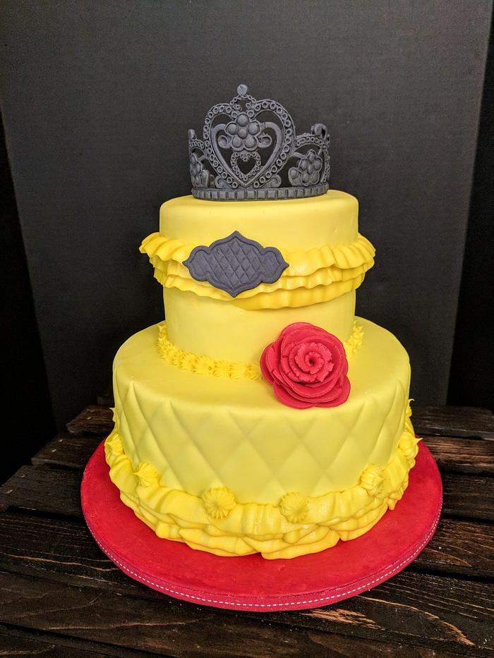 Beauty and the beast baby hot sale shower cake