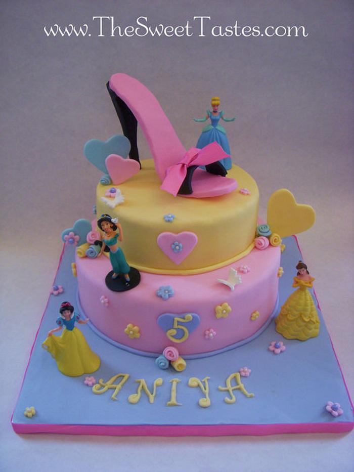high heel princess birthday cake