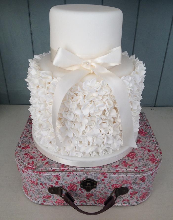 Hydrangea Bouquet wedding cake