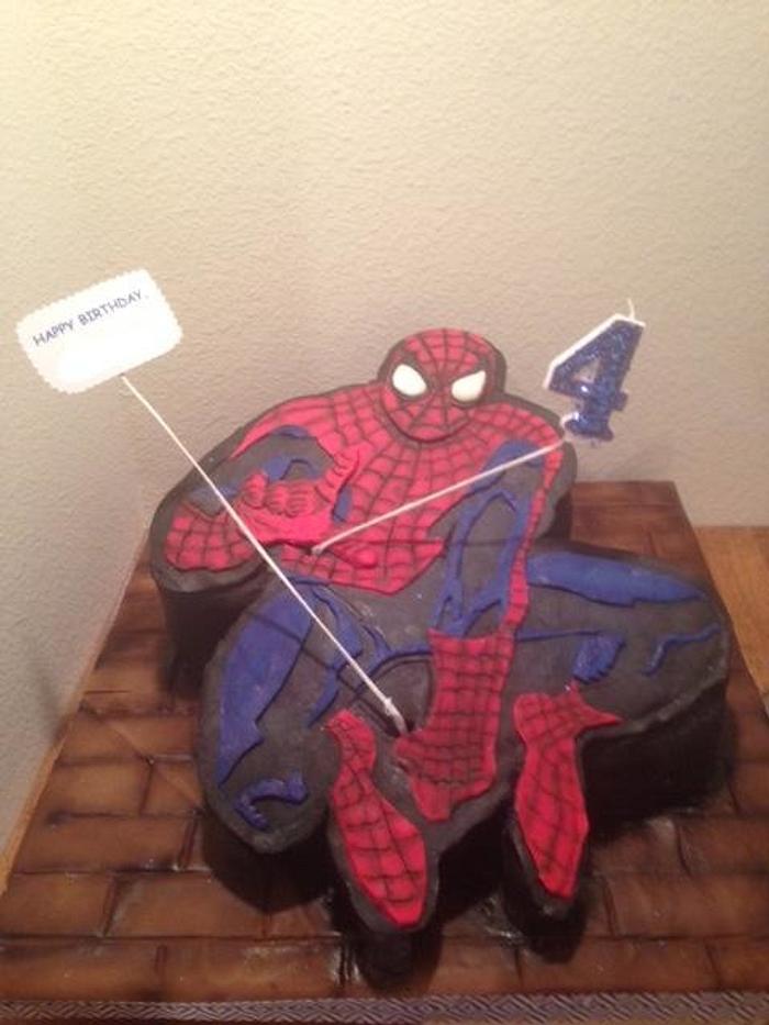Spider-Man birthday cake