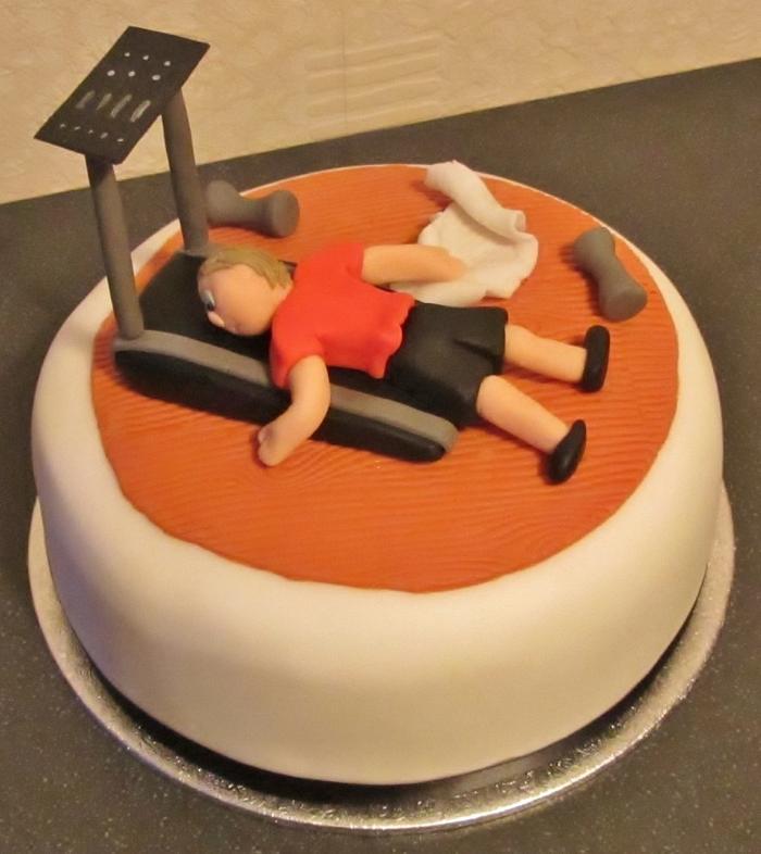 Gym theme cake