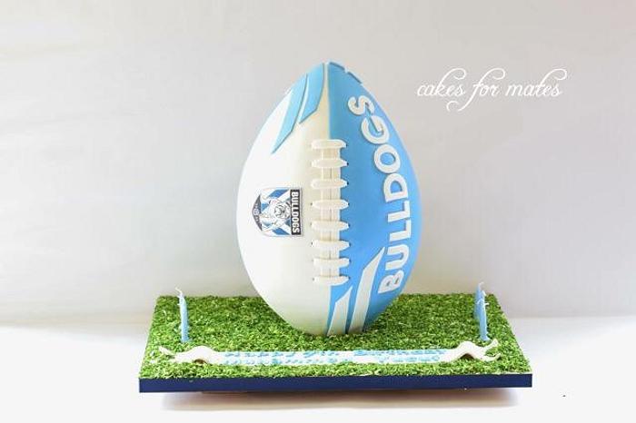 Bulldogs Rugby/footy cake