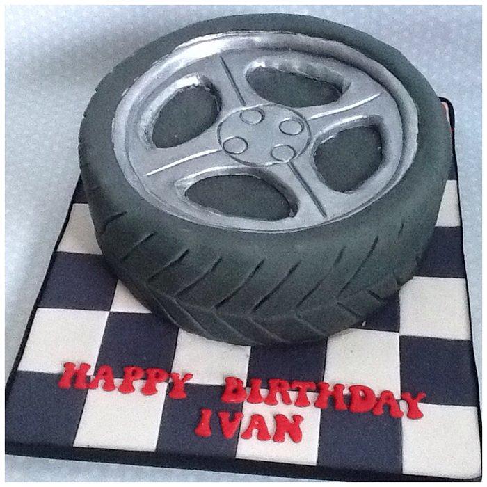 18th Birthday Tyre Cake