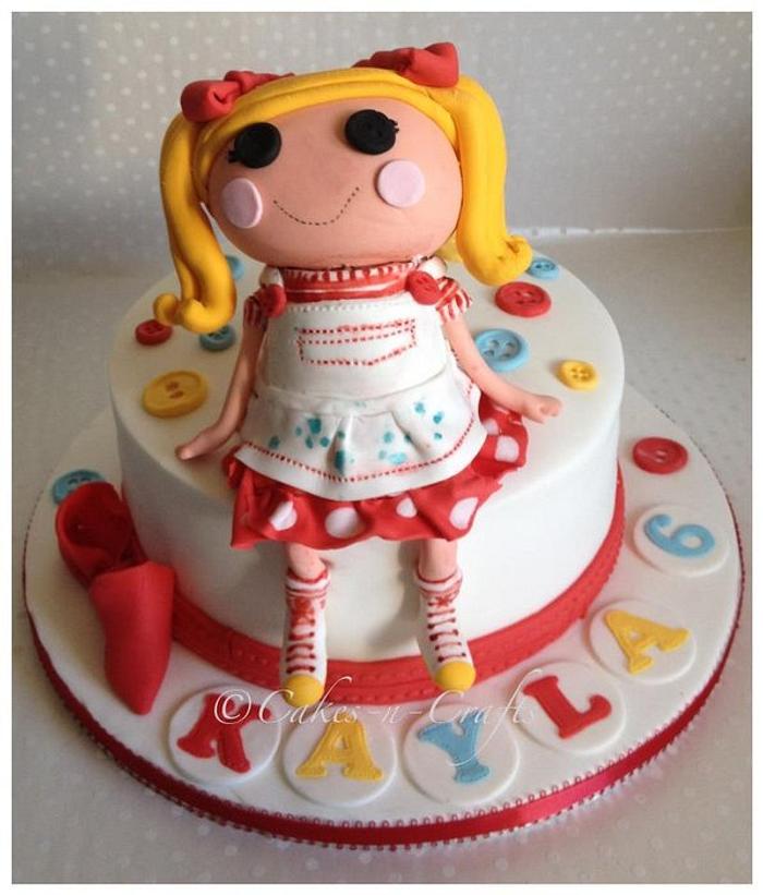 Lalaloopsy doll cake