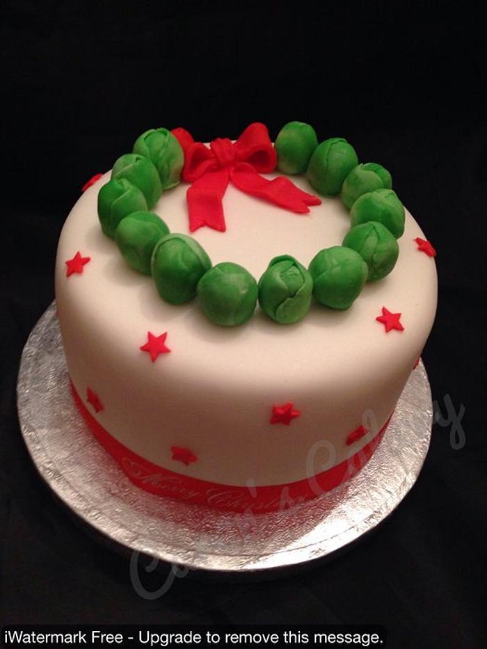 Sprout Christmas cake