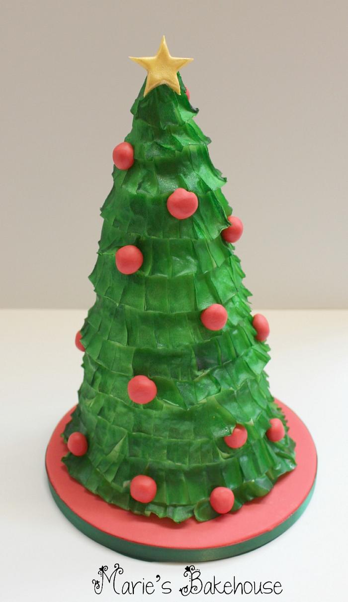 Wafer Paper Christmas Tree