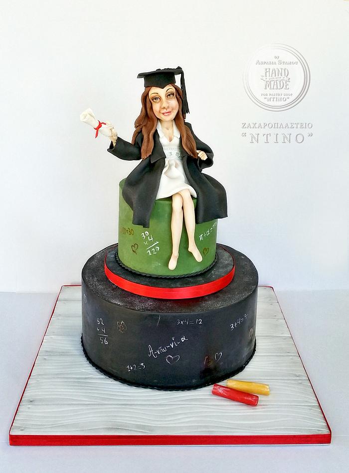 "Teacher Graduation Cake "