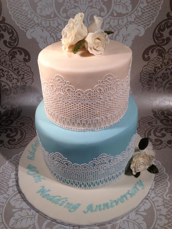 Cake lace cake