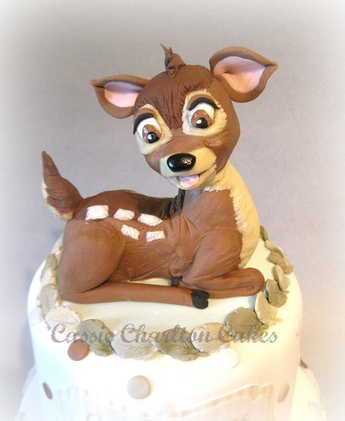 Bambi Christening Cake