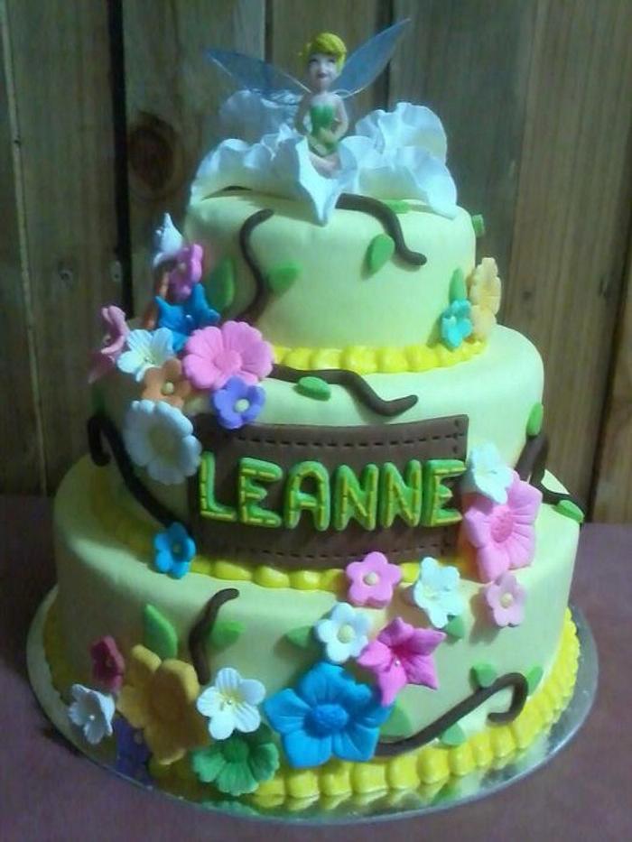 Tinkerbelle Cake for Leanne