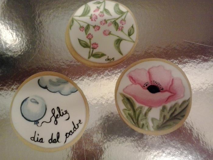 Galletas pintadas a mano, Cookies handpainted 