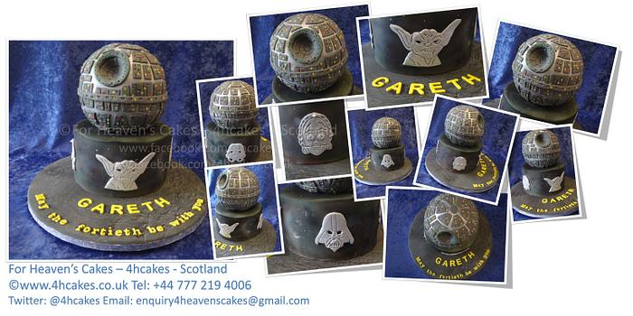 Star Wars - Death Star - For Heaven's Cakes - 4hcakes - Scotland style