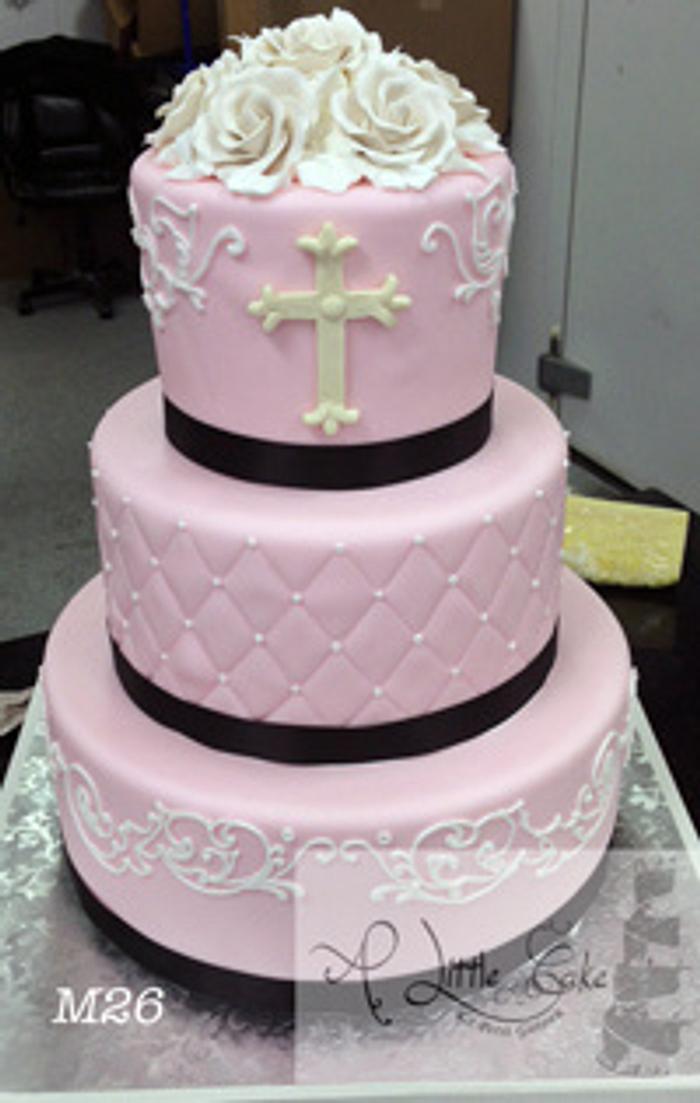 Fondant Communion Cake