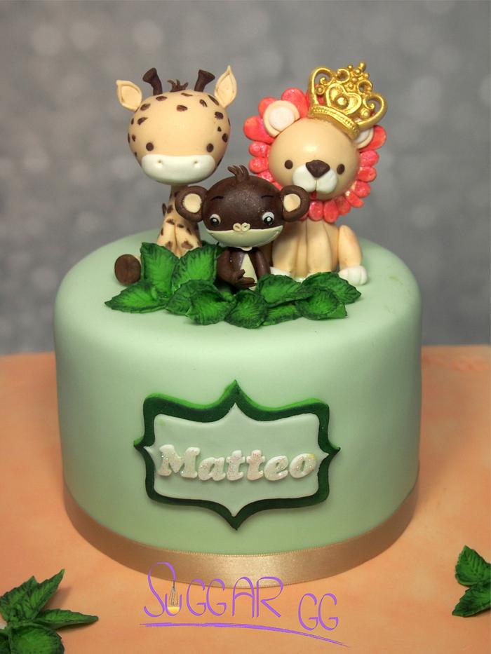 baby jungle cake