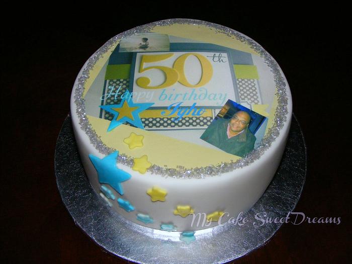 Chocolate Cake with edible picture