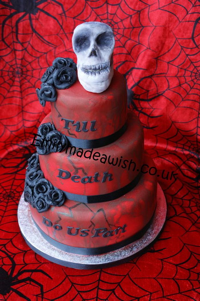 Halloween Wedding Cake Anyone?
