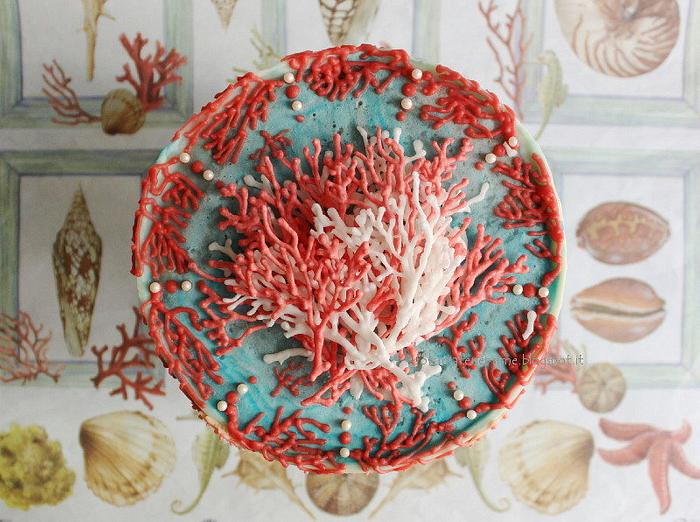 Coral cake