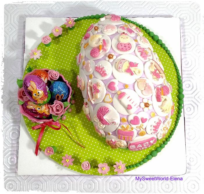 Easter BabyGirl Egg