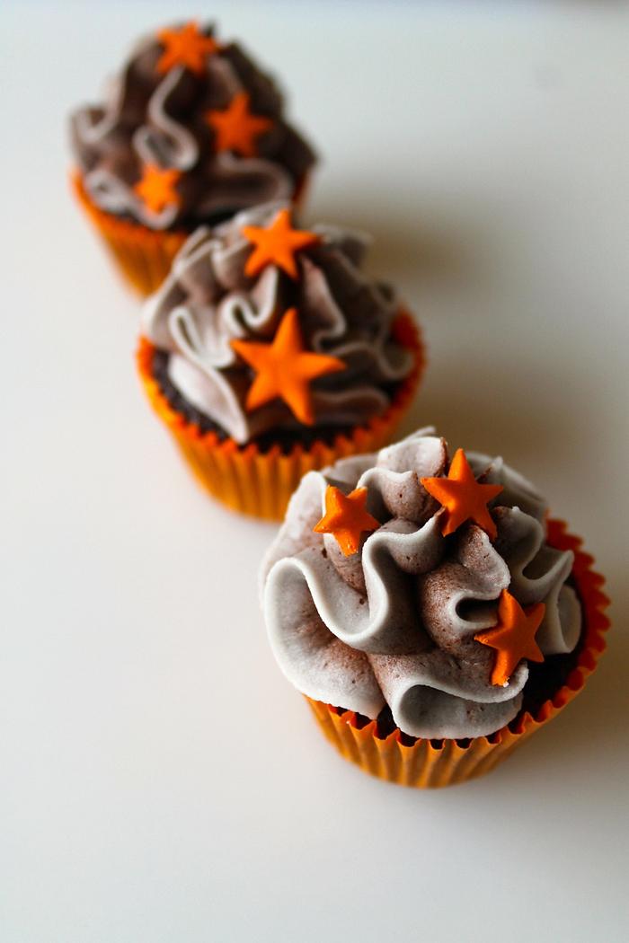 orange and choc cupcakes