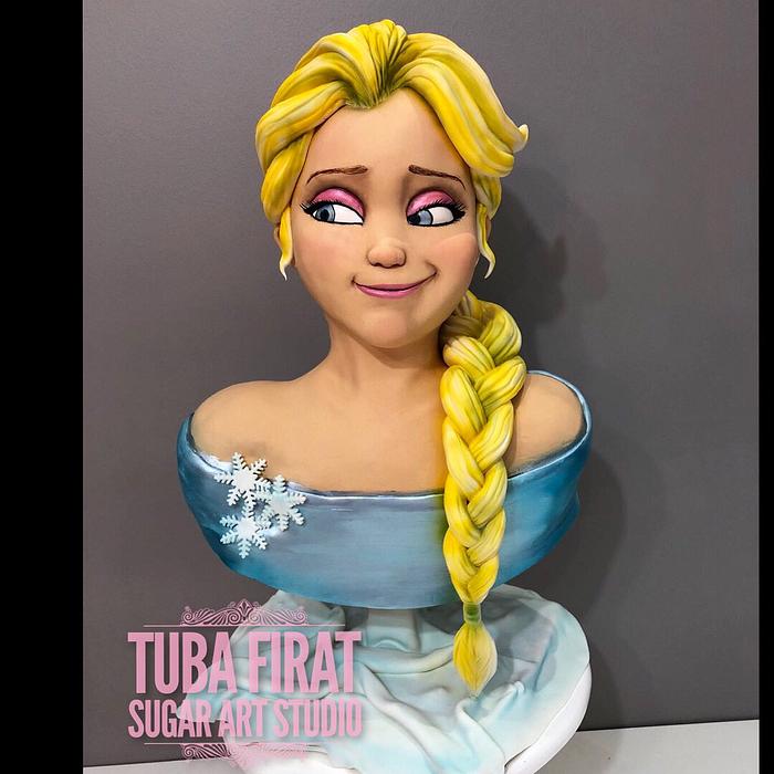 Elsa Bust Cake