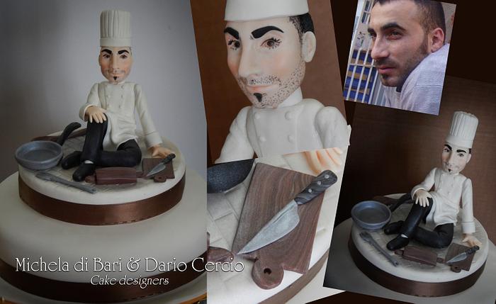 Chef portrait cake ♥