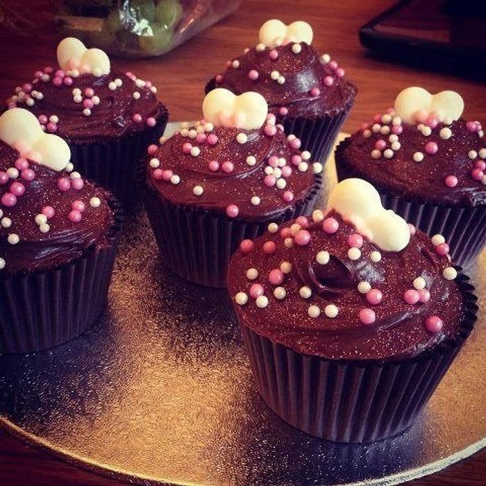 Chocolate Heart Cupcakes 