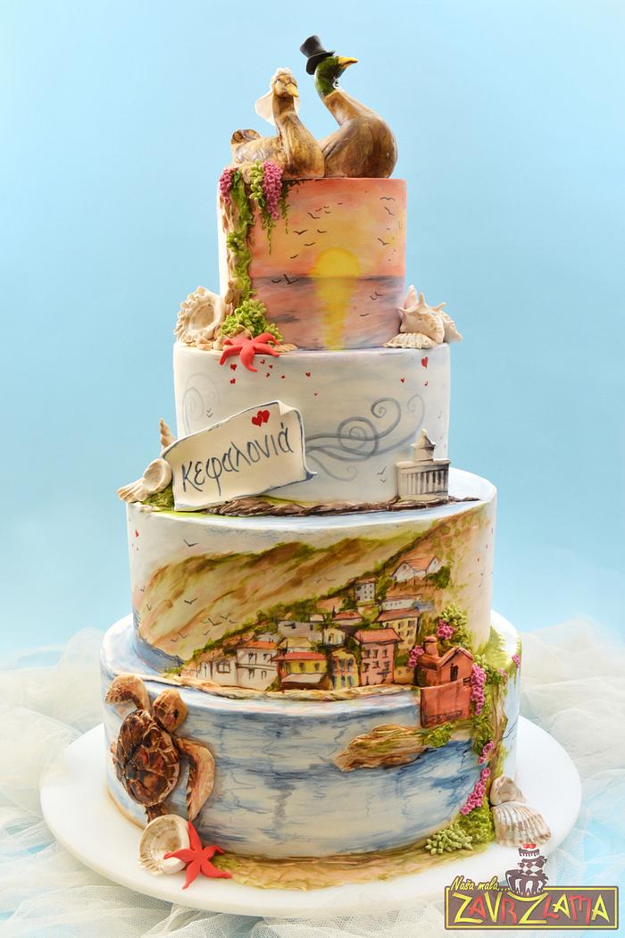 Kefalonia Wedding Cake