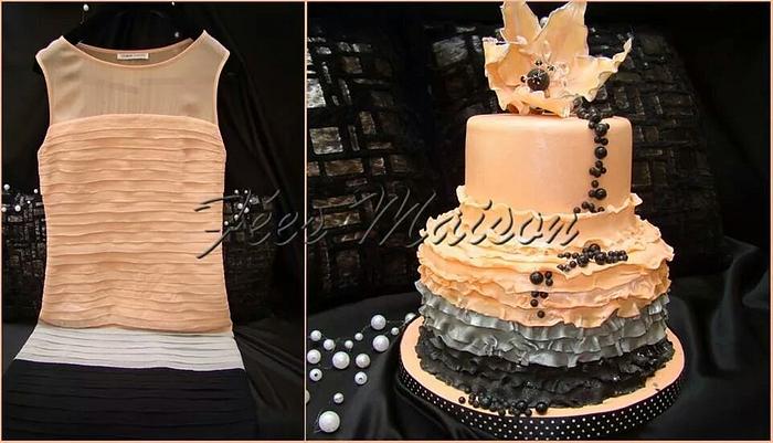birthday dress cake