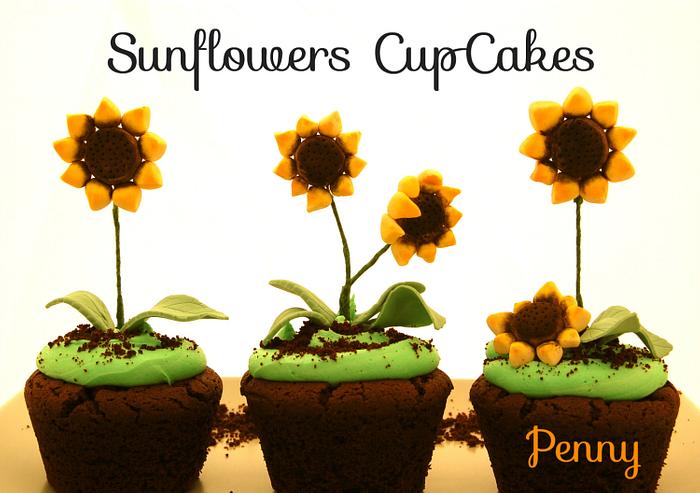 Sunflowers CupCakes