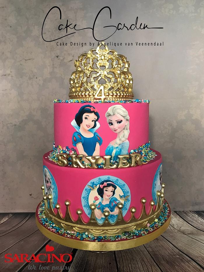 Princess cake Elsa&Snowwhite