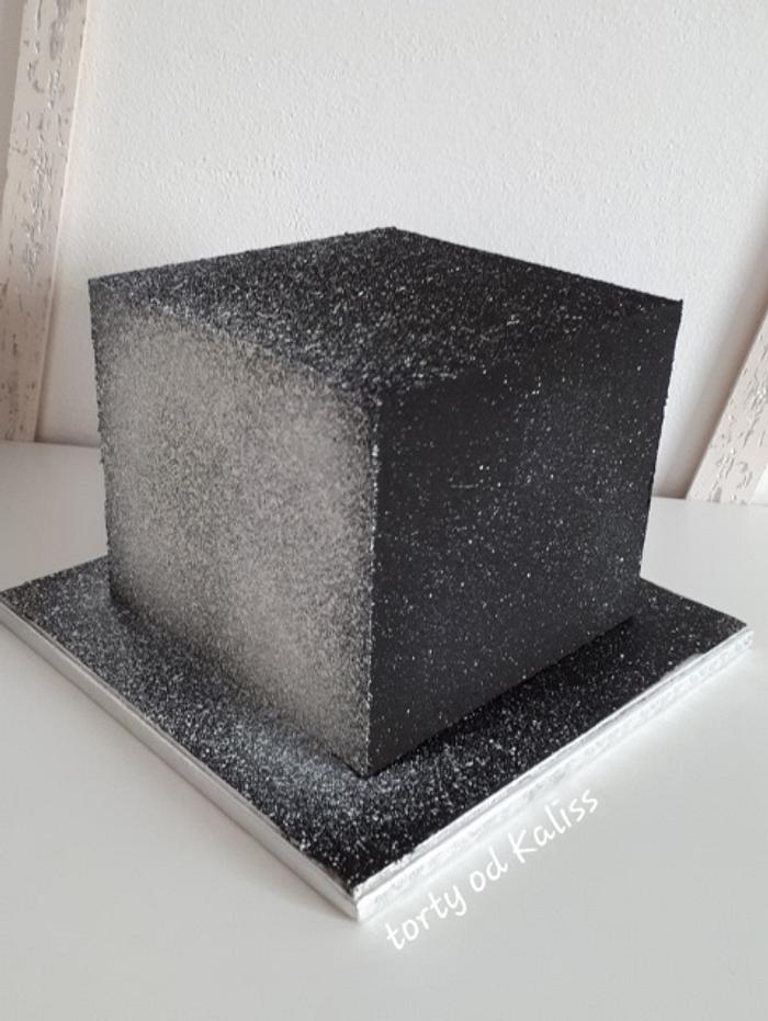 Cube with velvet texture