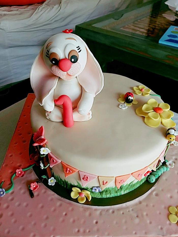 AK Cake Coner - 🐇 Bunny themed birthday cake 🐇 Happy... | Facebook