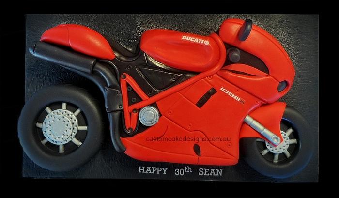 Ducati Motorbike Cake