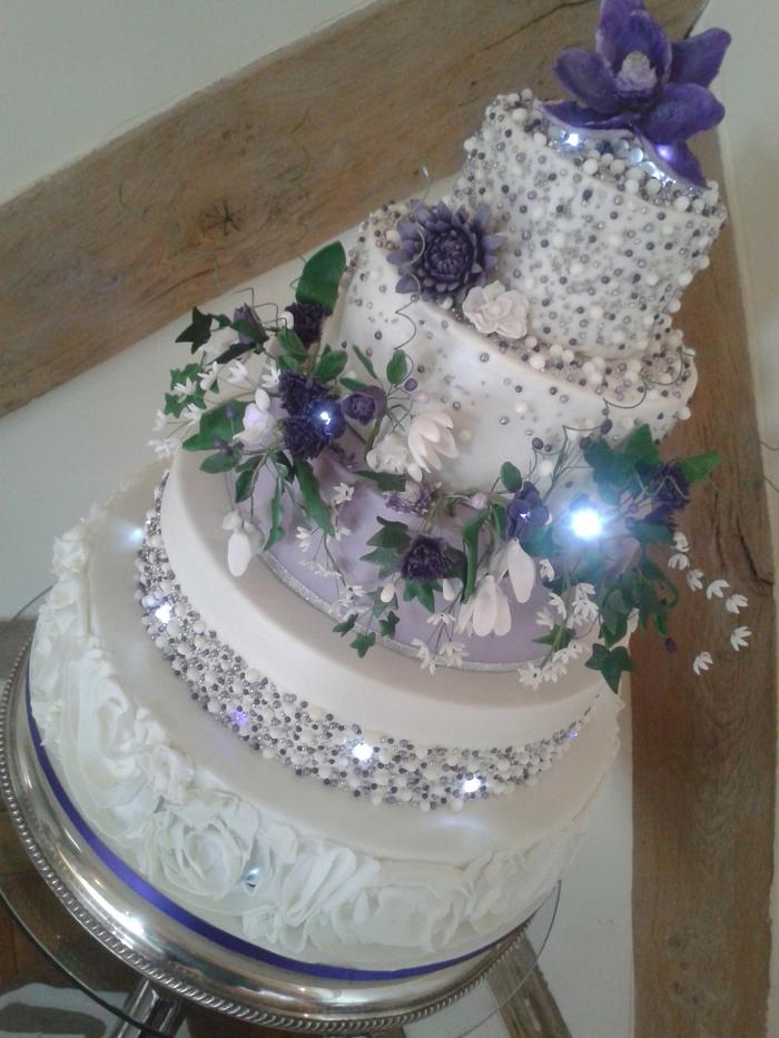 Hidden Surprise Wedding Cake