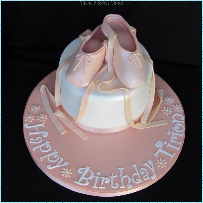 Ballet Shoe Cake