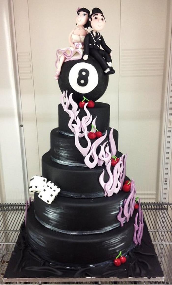 Rockabilly wedding cake
