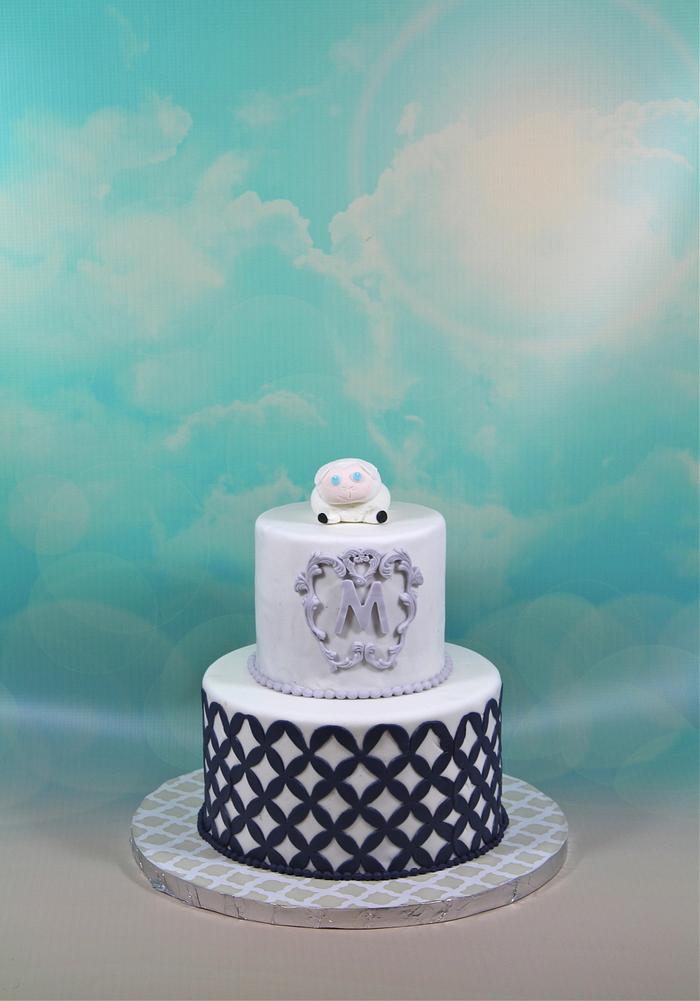 little lamb birthday cake