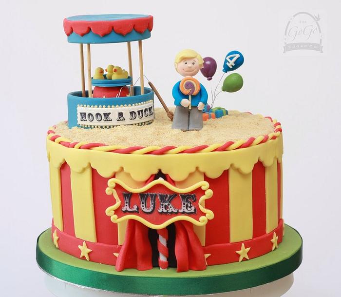 Fairground theme cake