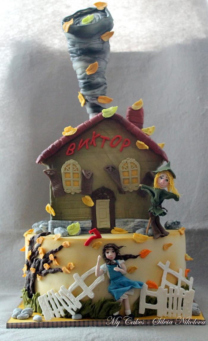 The Wizard of Oz Tornado Cake