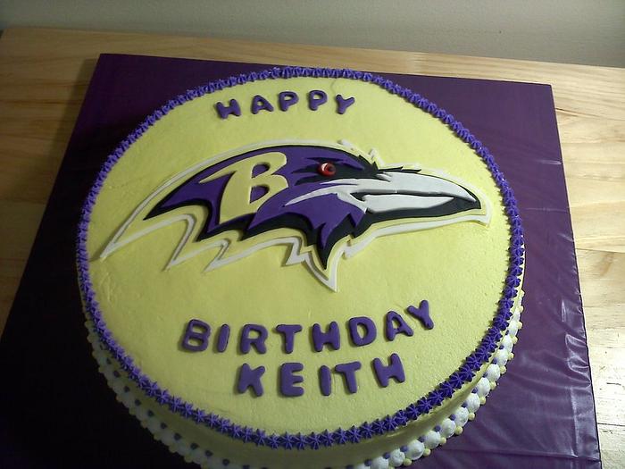 Ravens Football Birthday Cake