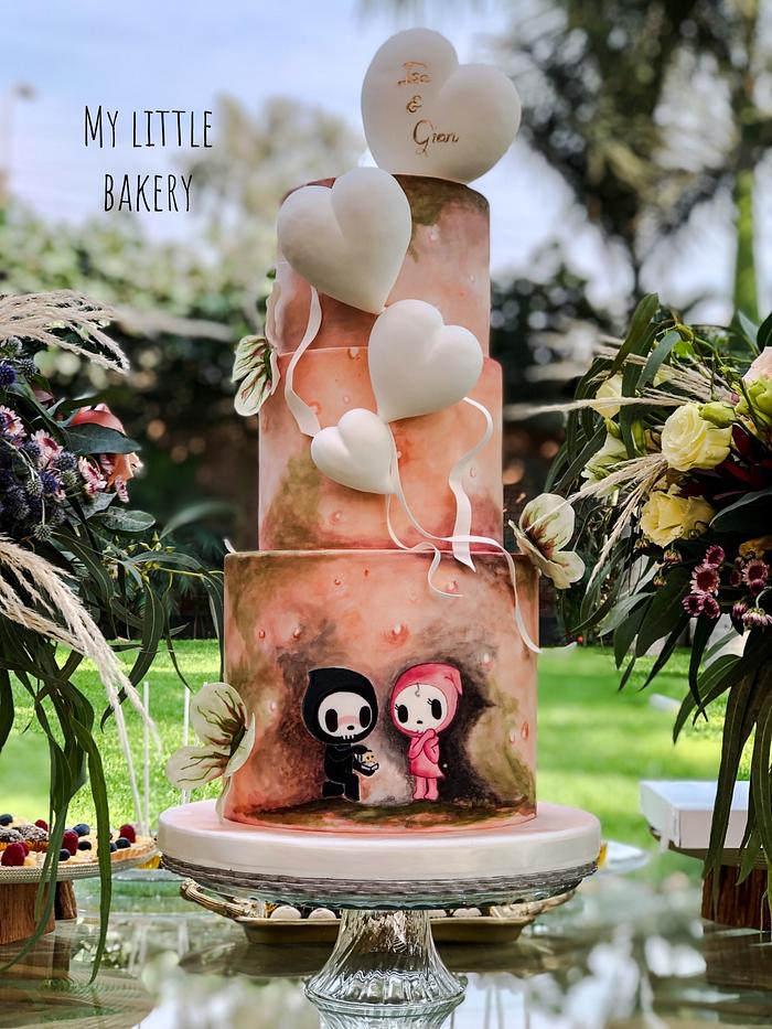 Tokidoki wedding cake