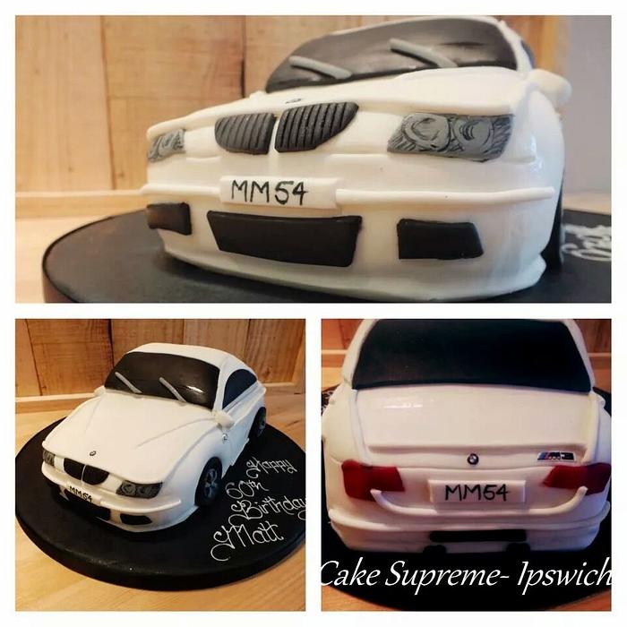 お客様からの画像 BMW M3クーペ（E４６型）フェニックスイエロー 車の3D超立体ケーキ | 魔法のバースデーケーキblog