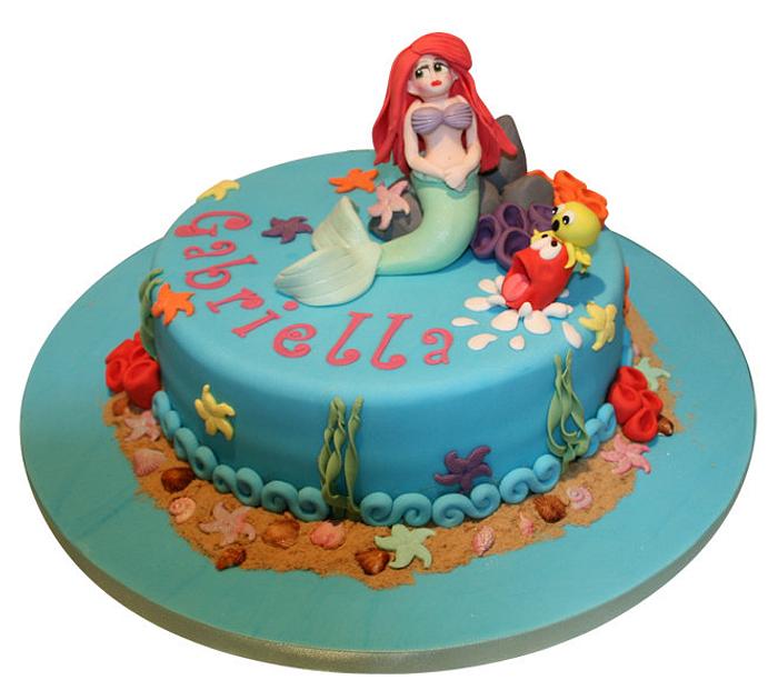 Ariel The Little Mermaid Cake